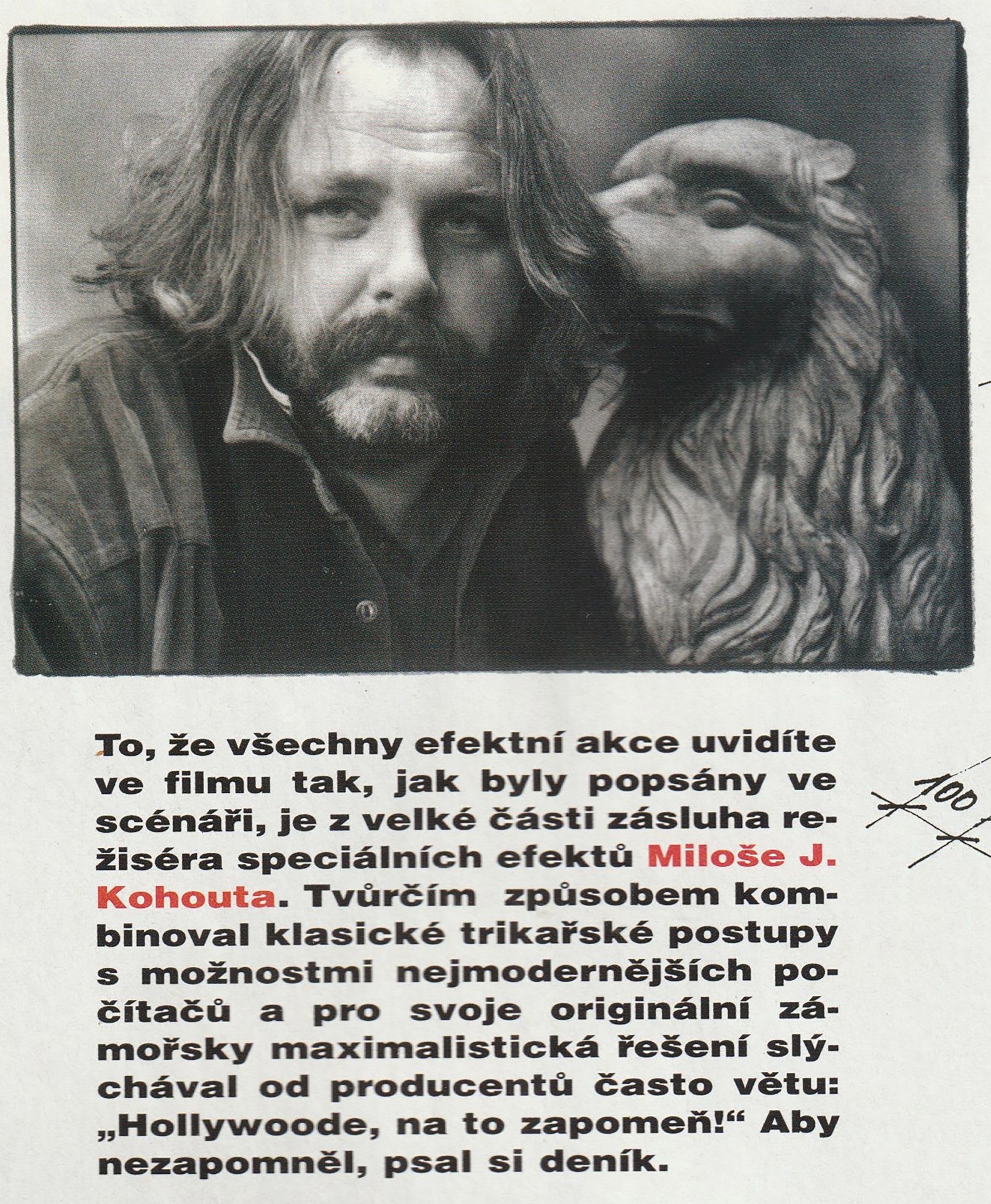 Časopis Cinema 3/2001 "Hollywoode na to zapomeň"